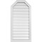 Ekena Millwork Octagonal Top Surface Mount PVC Gable Vent w/ 2"W x 2"P Brickmould Sill Frame, 20"W x 40"H GVPOT20X4003SF - alternate 1